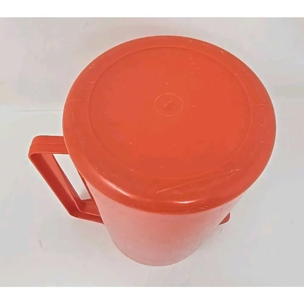Vtg Anheiser Busch Advertising Juice Plastic Pitcher Red W‎ Lid 9.5